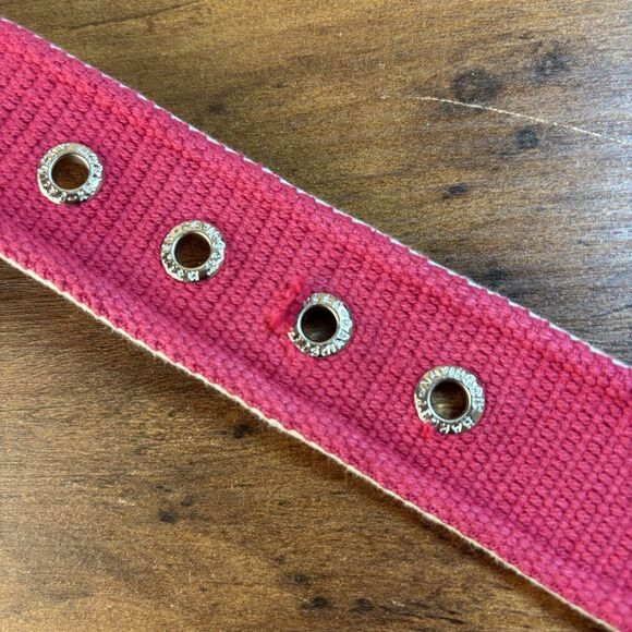 VTG Harley Davidson Pink Grommet Grunge Y2K Belt Womens - Picture 7 of 8